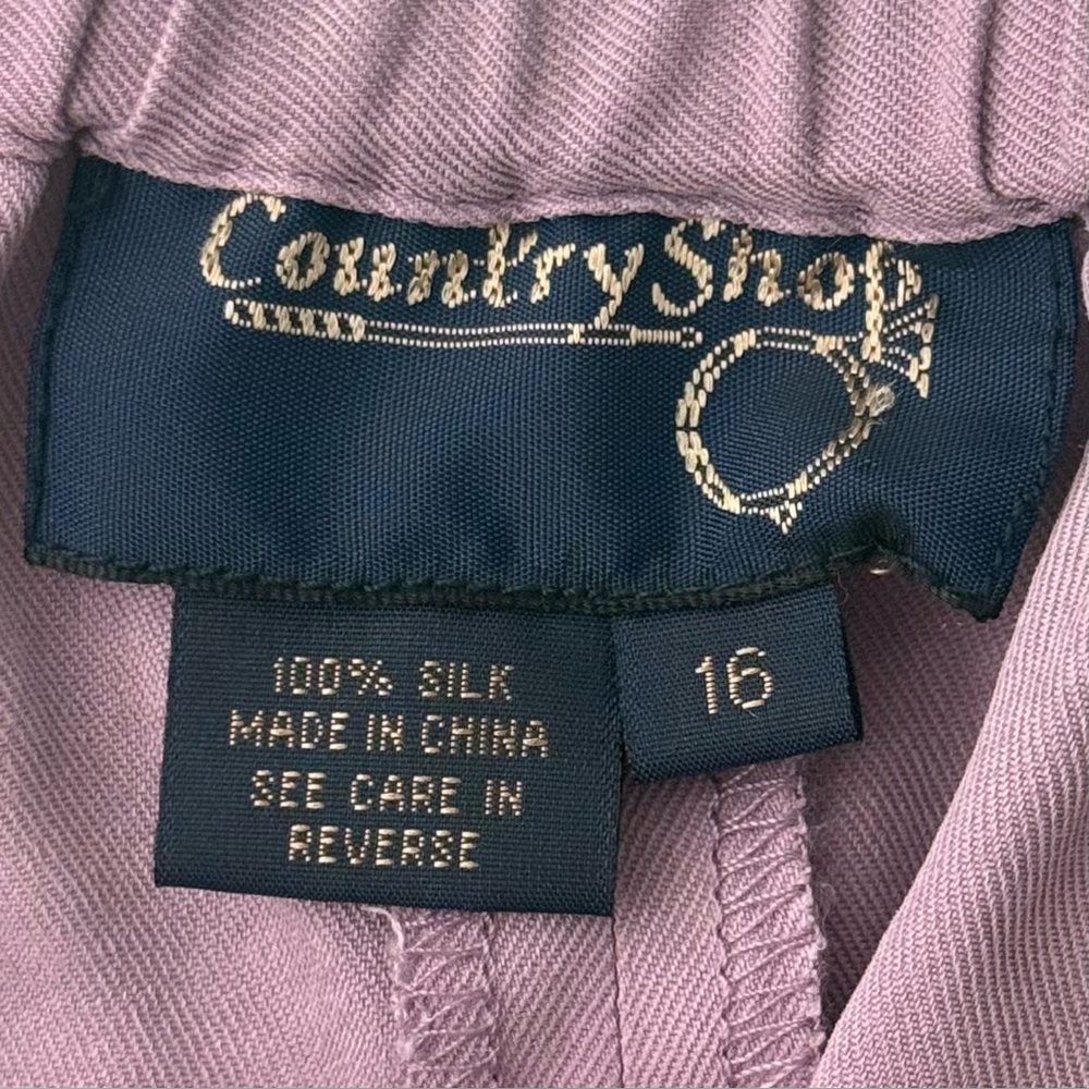 Country Shop Vintage Maxi Skirt Womens 16 Silk Drawstring Pull On Long Modest - Picture 7 of 7